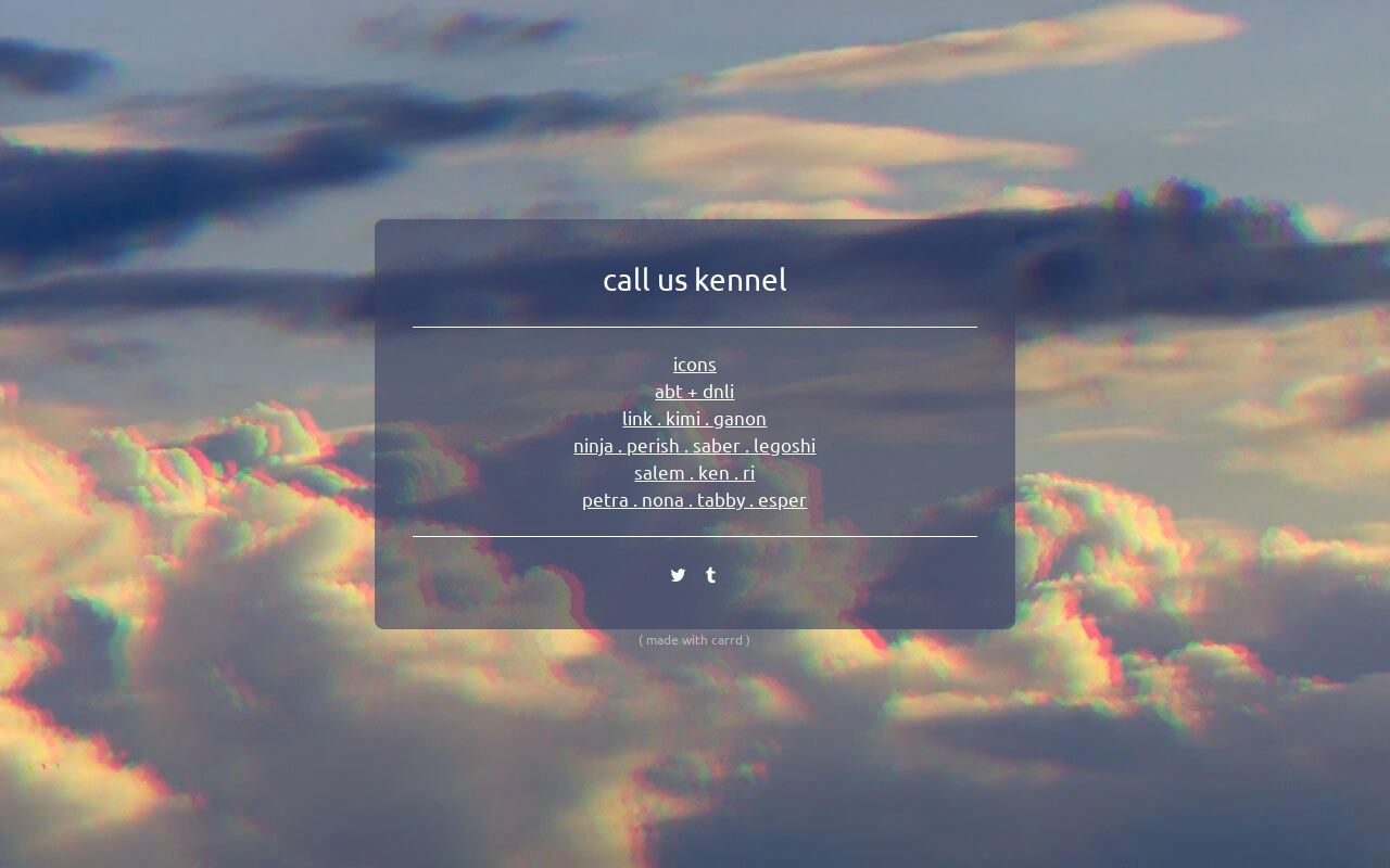 Carrd profile picture for @kennel